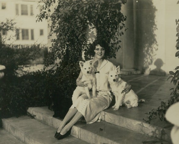 Claire Adams Mackinnon with her dogs