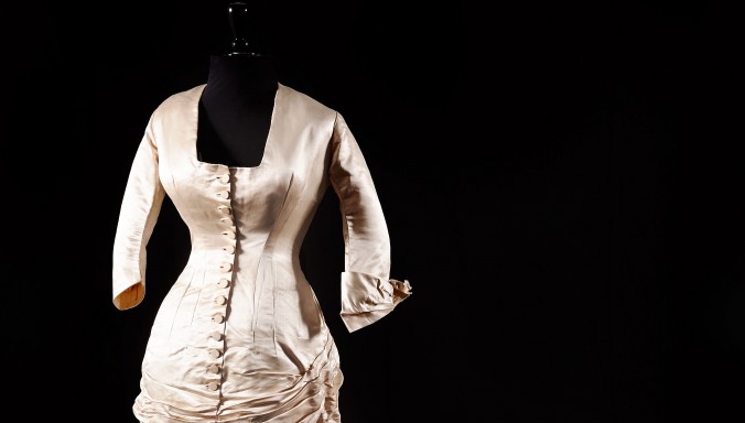 Silk Farmer's Gown 19th century