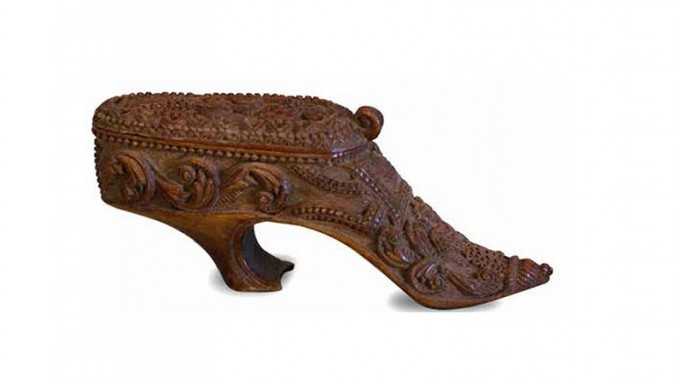 Snuff Box, timber, signed “Anthony Trollope” c1872