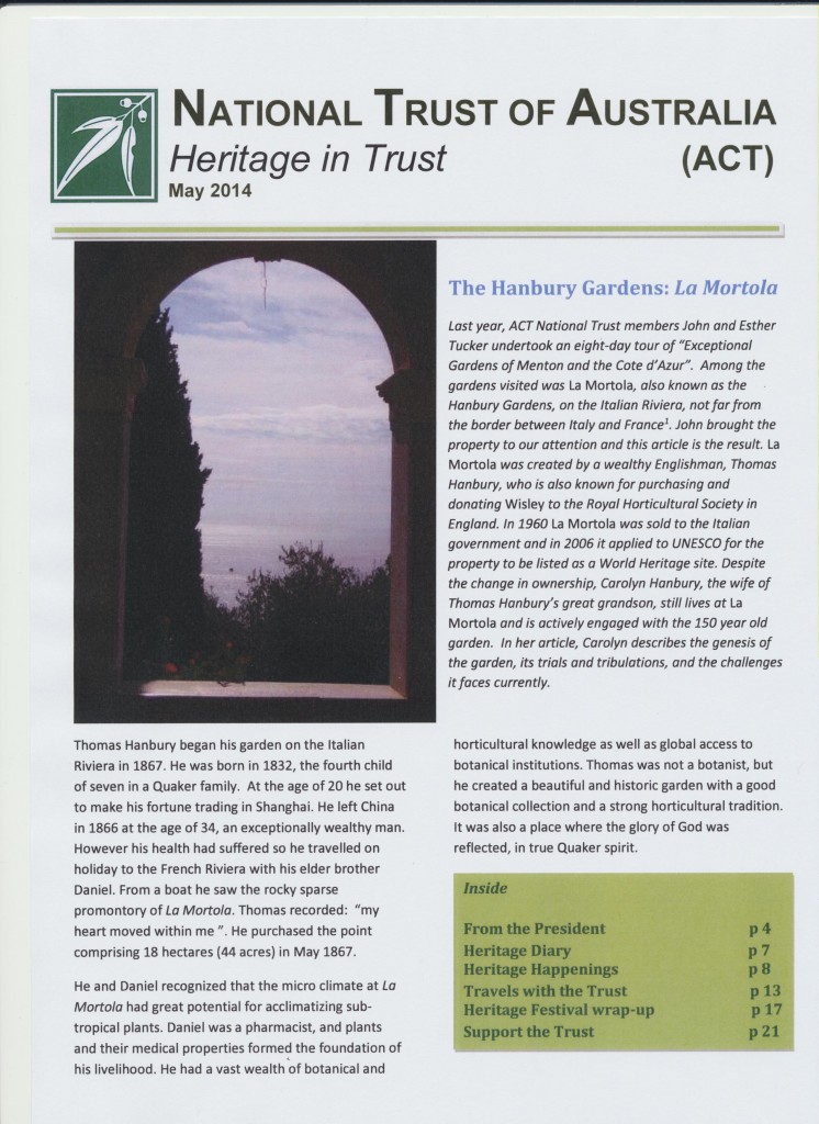 Heritage in Trust May 2014 – National Trust