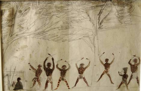 Aboriginal Corroboree painted by George McCrae