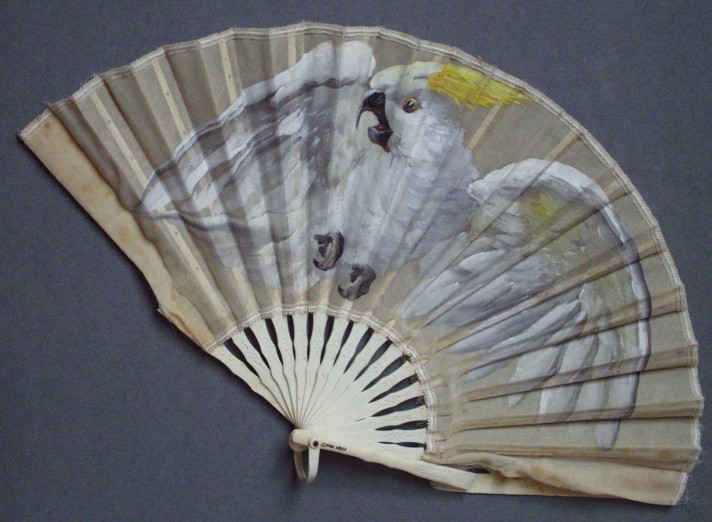Hand  painted fan  late nineteenth century  Como Collection gallery image