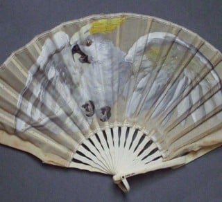 Hand  painted fan  late nineteenth century  Como Collection related image