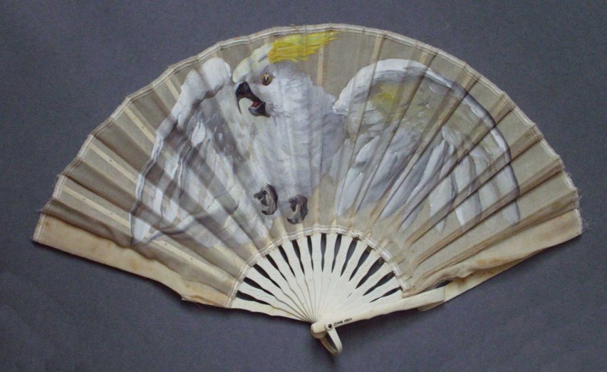Hand  painted fan  late nineteenth century  Como Collection gallery image