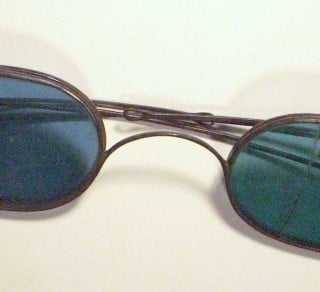Glasses worn to watch a Black Thursday bushfire in 1855  Como Collection related image