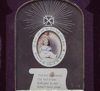 Photograph of Ethel Armytage in a mourning frame  Como Collection related image
