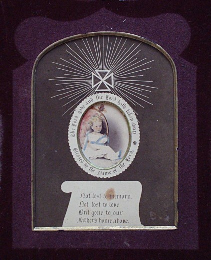 Photograph of Ethel Armytage in a mourning frame  Como Collection gallery image