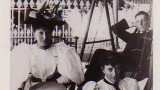 Constance  Laura and Fred Armytage on the Como verandah  1896   Photograph taken by their eldest sister Ada image thumbnail