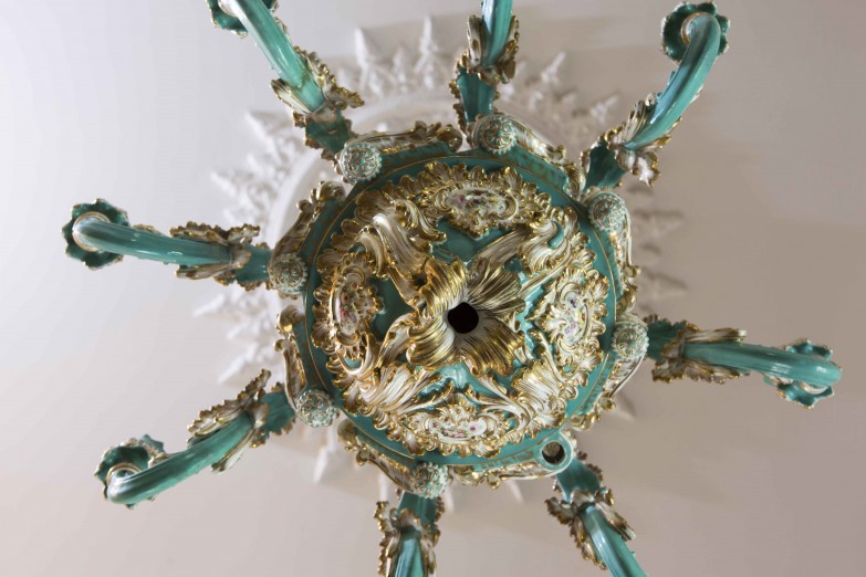 Chandelier  1836 ca  made by Minton  Stoke  England gallery image