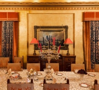 Rippon Lea Dining Room decorated by Mrs  Dolly Guy Smith in the 1930s related image