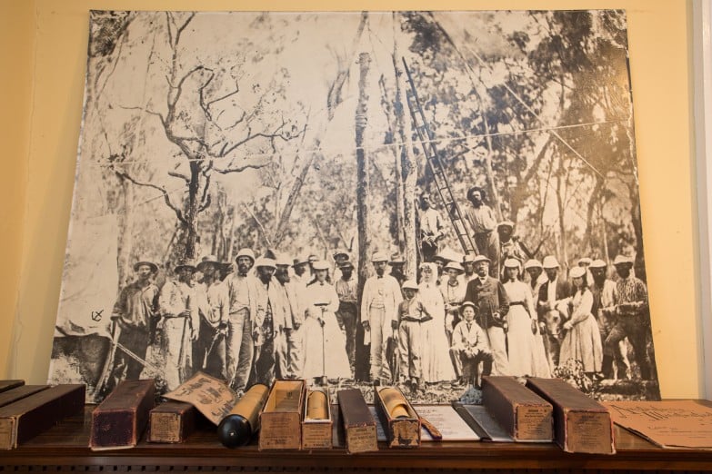 A gathering believed celebrating joining of overland telegraph line near Adelaide  gallery image