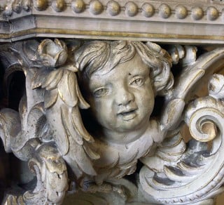 Detail   Cherub  Hand carved Fireplace surround in the Labassa Drawing Room 1890 c  related image