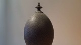 Emu egg mounted on ferns that belonged to the Bell Family of Gulf Station  19th century image thumbnail