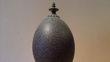 Emu egg mounted on ferns that belonged to the Bell Family of Gulf Station  19th Century image thumbnail