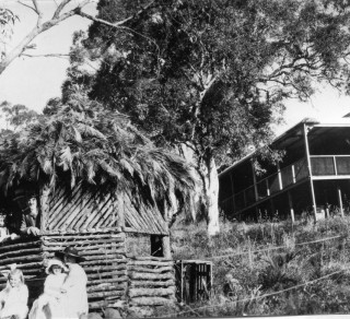 Katharine in her summer cottage at Greenmount, circa 1920s