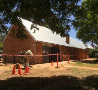 The Old Guildford Gaol undergoing restoration