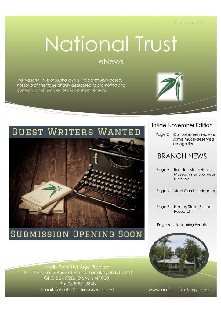 ENews Publication November Edition 2017 National Trust