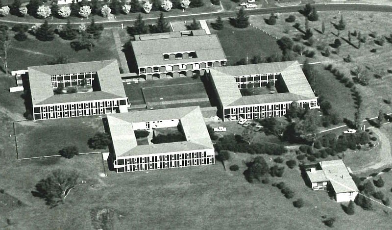 Aerial view of Robb College