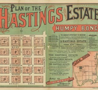 Early estate map showing streets in area for sale related image