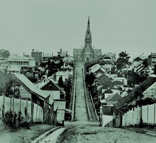 Down and up Union Street Spring Hill Brisbane ca 1890 Courtesy of State Library of Queensland related image