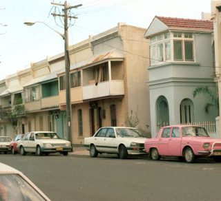 Terrace houses, Greens Road, Paddington, 1988. (City of Sydney Archives, 052735)