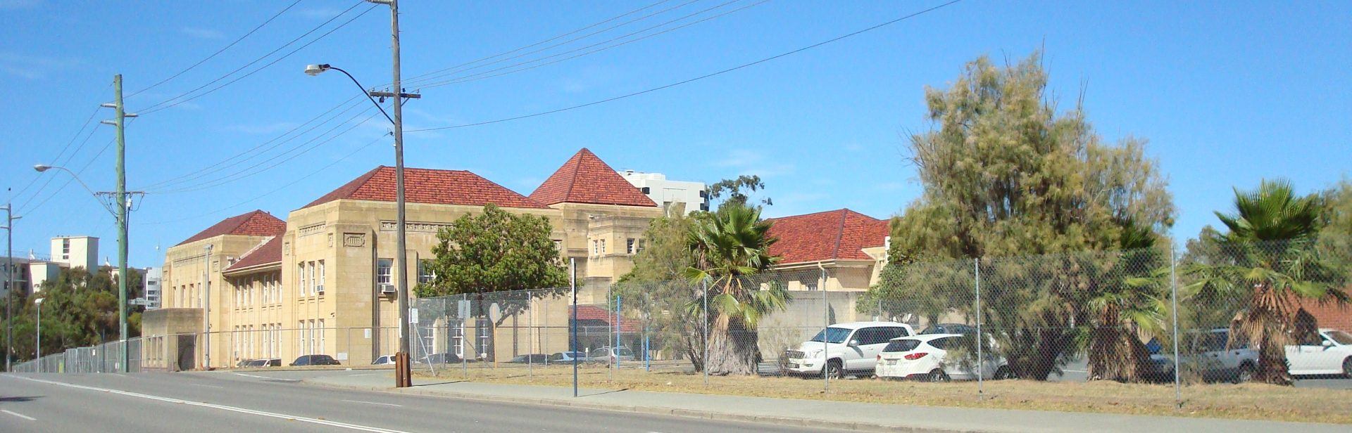 Carpark at Perth Girls School