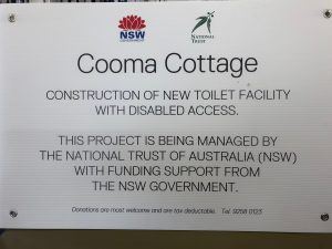 Proposed capital works will increase the number of toilets and an additional disabled facility for our regionally based cultural heritage property Cooma Cottage. These much needed facilities will expand our capacity to programme for our community, our arts organisations and local families as well as facilitate our growth in visitation as identified through our strategic plan research. 