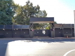 Newly erected Willow Grove hoardings