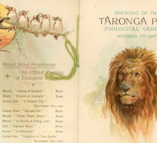 Invitation to the opening of Taronga Zoological Society 1916 related image
