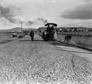 Steamroller in Mort St related image