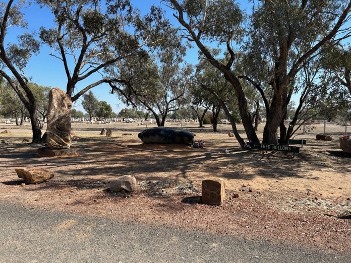 Campbell family in Catholic Section, Bourke Cemetery