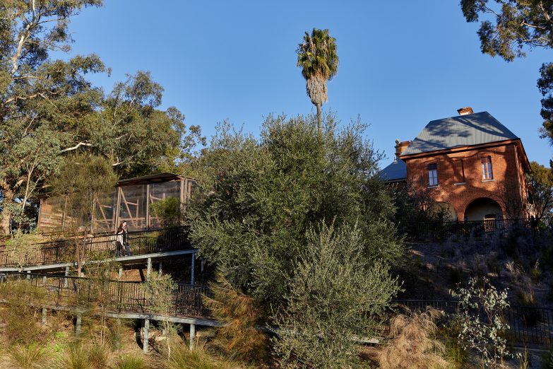 A view of the house from the river