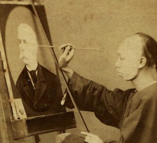 Ah Hing at work in the studio of photographer Charles Kerry in Sydney circa 1883 related image