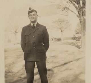 Sergeant Thomas Frederick Pickering 411376 9 Squadron RAAF Unknown photographer About 1942 Reproduction of a black and white photographic print Collection of the Australian War Memorial P04581 002 related image