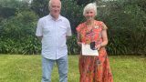Grossmann House volunteers, Margaret Guy and David Williams