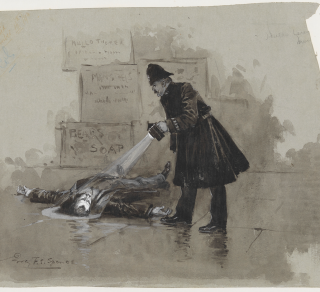 A scene of murder in old Surry Hills Sydney related image
