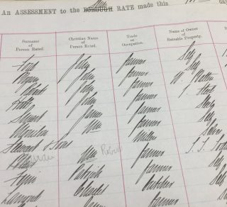Finding family names in local rate books one of the many family research challenges related image