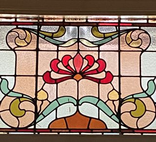 An example of Victorian architectural leadlight in Central Ballarat related image