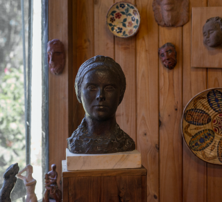 Bust of Slawa Duldig in the Sunroom c 1940 related image