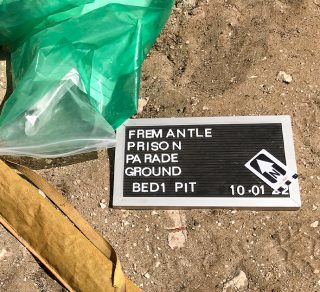 Parade Ground archaeology pit marker related image