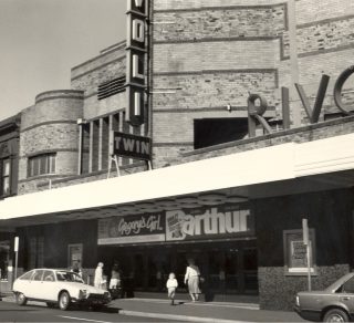 Photograph of the front of the Rivolo Cinemas Camberwell Taken in 1980s related image