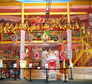 Sun Loong Gallery view showing Dai Gum Loong and Sun Loong two of Bendigo s Processional Dragons Golden Dragon Museum Bendigo related image