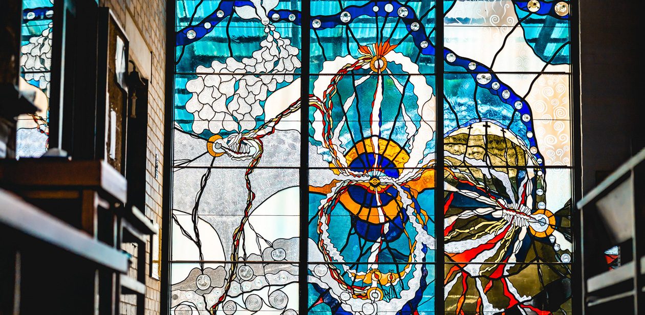 St Eanswythe Holy Trinity Window, Altona