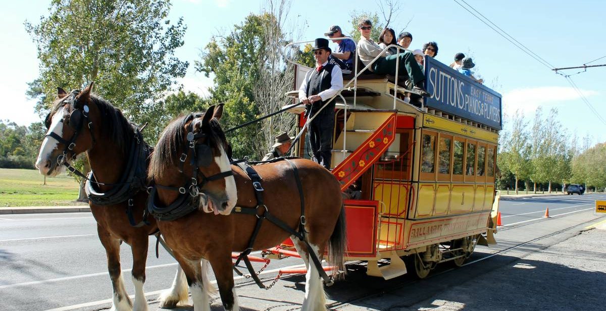 Australia's oldest operable tram, Horse Tram No. 1.