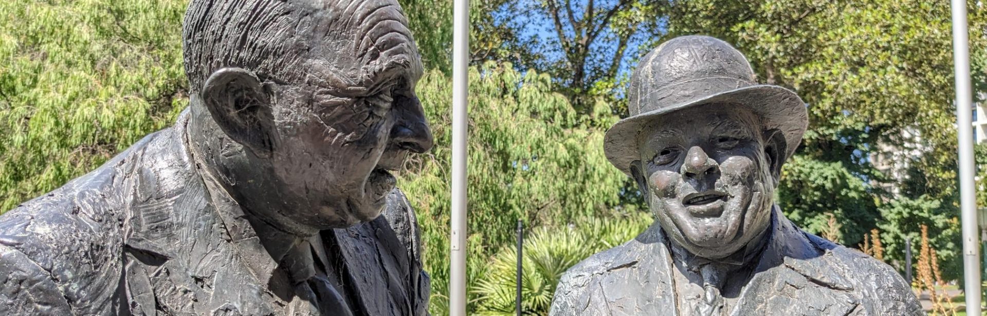 Statues on Premiers Lane