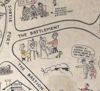 Detail from Bernard Hesling illustration of about 1940s Walter Burley Griffin Society Collection related image