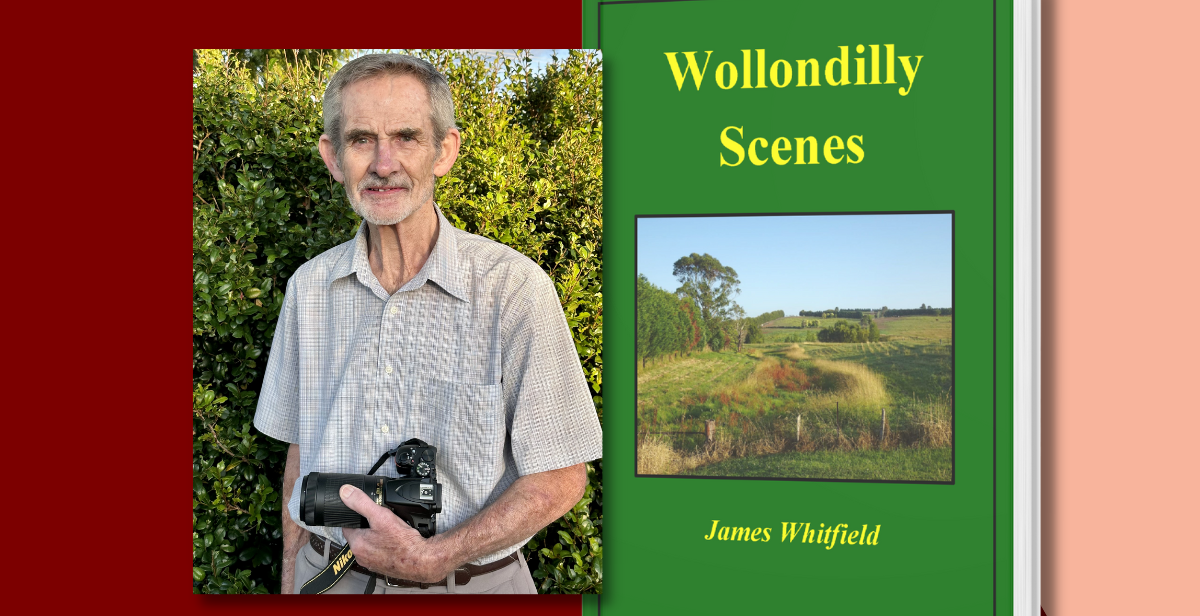 Author James Whitfield and his new book, Wollondilly Scenes