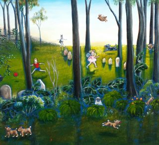 Dog Park Afternoon St Thomas Rest Park by Karen Atkins 2015 Stanton Library collection LPF 1223 related image