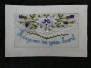 Postcards sent to Jane Adams of Mangowine from her son Charlie who was killed in action during World War I in Belgium, 1917