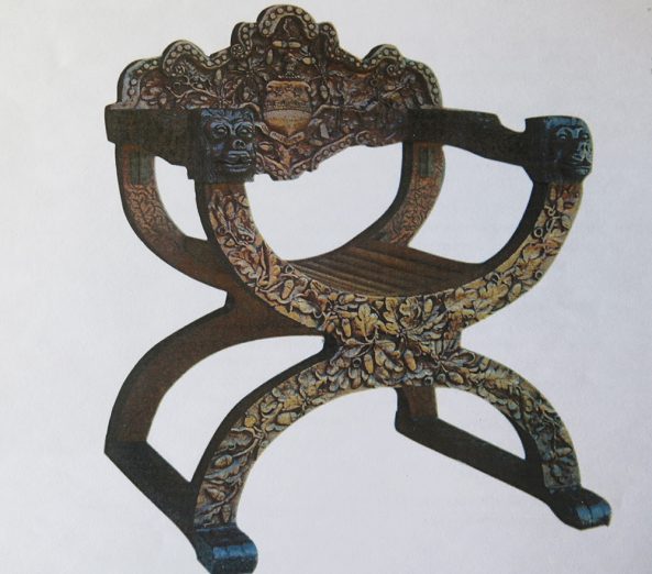 Emily Twynam carved chair